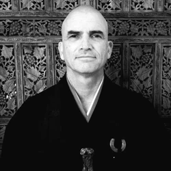One of the apprentices at BEZA’s Zen Academy in Cape Town, engaged in mindfulness and spiritual growth through Shamanic Gatekeeper training and Zen meditation practices.
